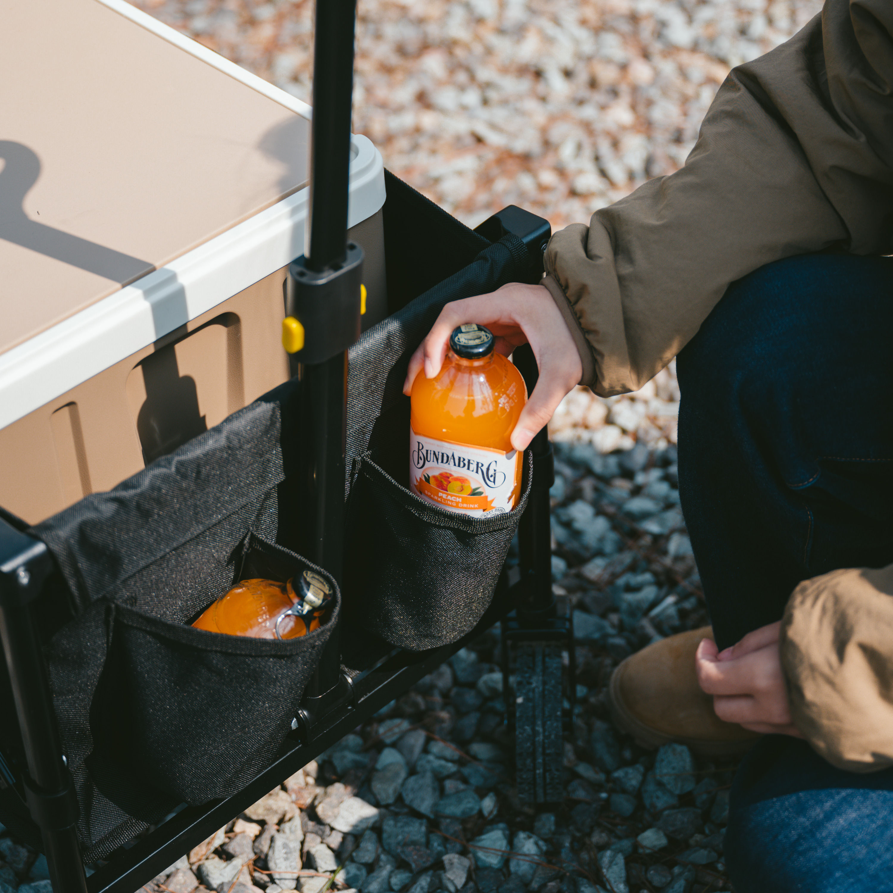 Naturehike skladací prepravný vozík na kolieskach Smart 6 kg - čierny